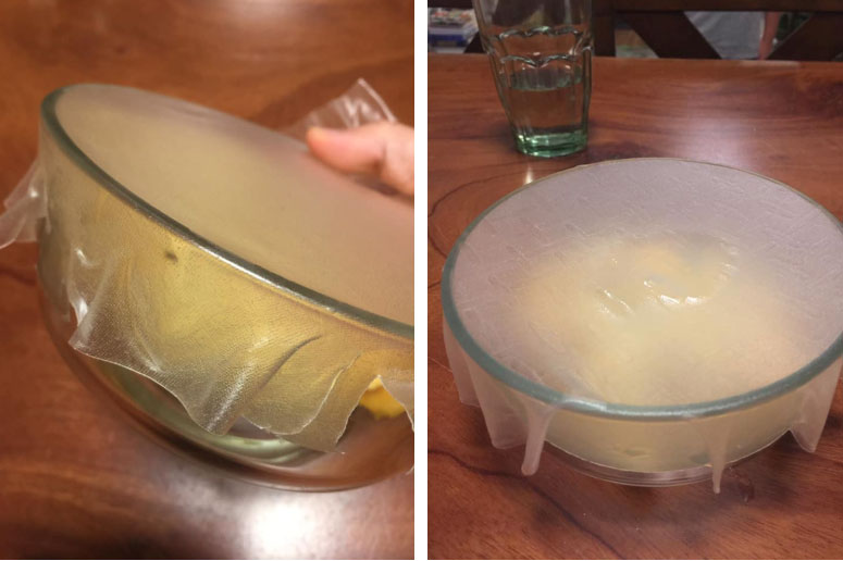 Ngạc nhiên chưa? Màng bọc thực phẩm tự chế từ món đồ nhà nào cũng có, không hề dùng nilon!-2