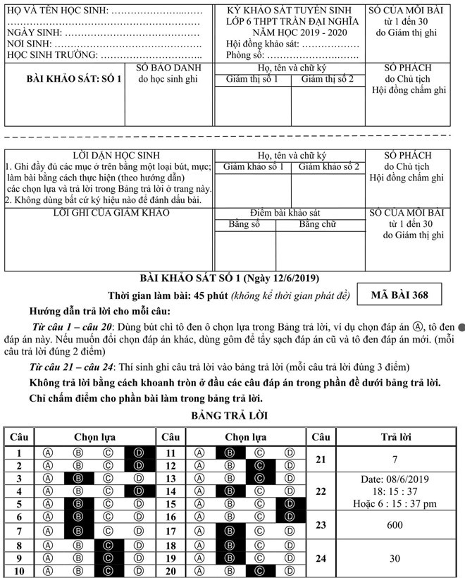 Dân mạng bó tay với đề thi vào lớp 6 trường Chuyên hot nhất TPHCM vì quá khó-3