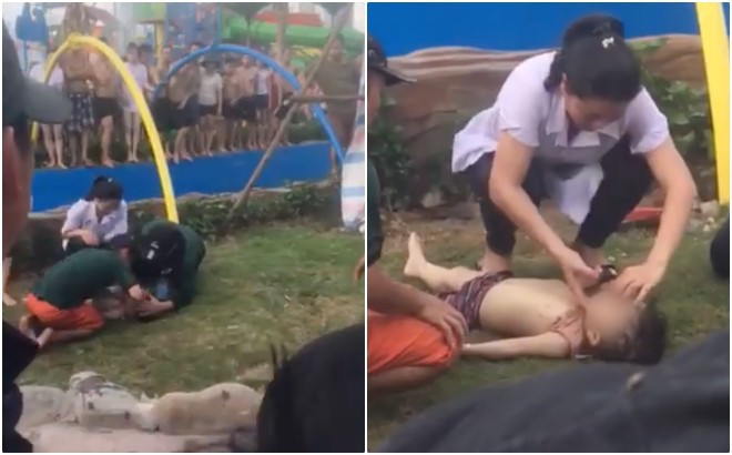 Trước khi xảy ra vụ bé trai đuối nước, công viên nước Thanh Hà bị phạt 20 triệu đồng vì vi phạm lỗi nhân viên cứu hộ, cơ sở y tế-1