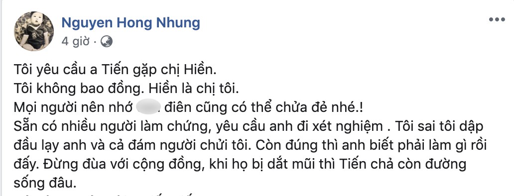 Nguyễn Hồng Nhung - bà xã Xuân Bắc bất ngờ bị tố đã bôi nhọ, sỉ nhục người khác, nếu không dừng lại sẽ khởi kiện-9