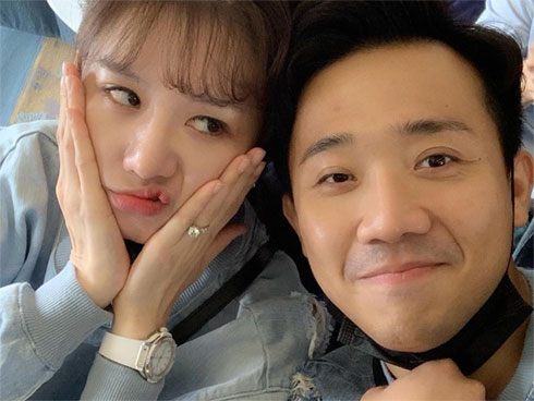 Hari Won hứa tăng lương cho Trấn Thành nếu để vợ xé bảng tên-1