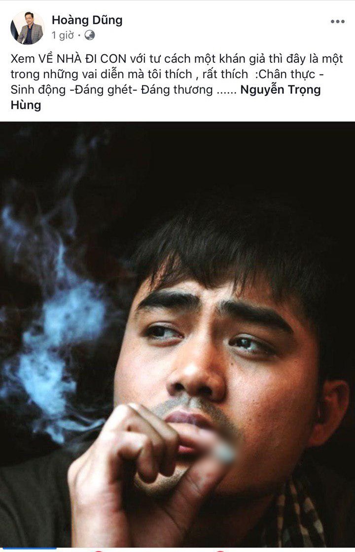 NSND Hoàng Dũng và khán giả dành mưa lời khen” cho Trọng Hùng trong Về nhà đi con”-4