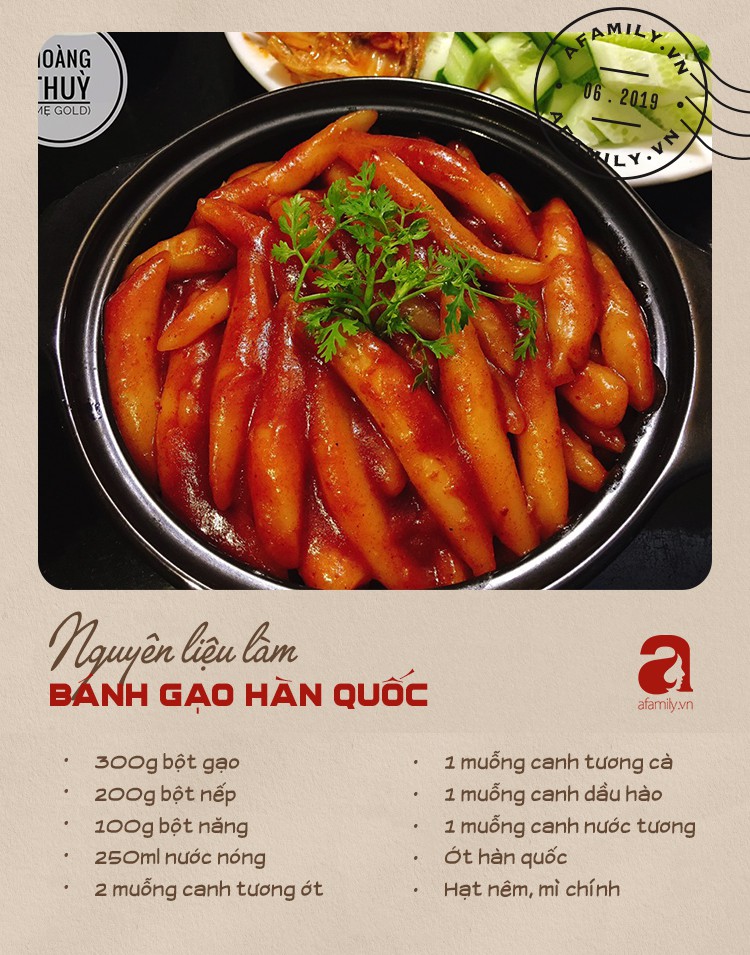 Đổi món với công thức bánh gạo Hàn Quốc dẻo thơm đậm vị của mẹ 9X xinh như Hot Girl-2