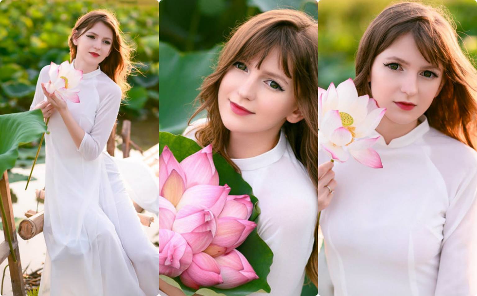 Hot girl DJ mặt xinh như búp bê chụp ảnh với sen, đời thường đẹp hết nấc-1