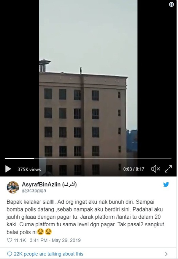 Xôn xao người đàn ông đứng trên sân thượng sắp nhảy lầu tự tử nhưng câu chuyện đằng sau lại hoàn toàn không như mọi người nghĩ-2