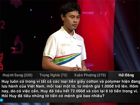 Câu hỏi đếm tiền trong Olympia tưởng ai cũng trả lời được nhưng khiến dân mạng cãi nhau cả ngày không ra đáp án