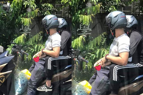 Đang dừng đèn đỏ, chàng trai đột nhiên kéo tay bạn gái cho vào trong quần gây choáng nặng-1