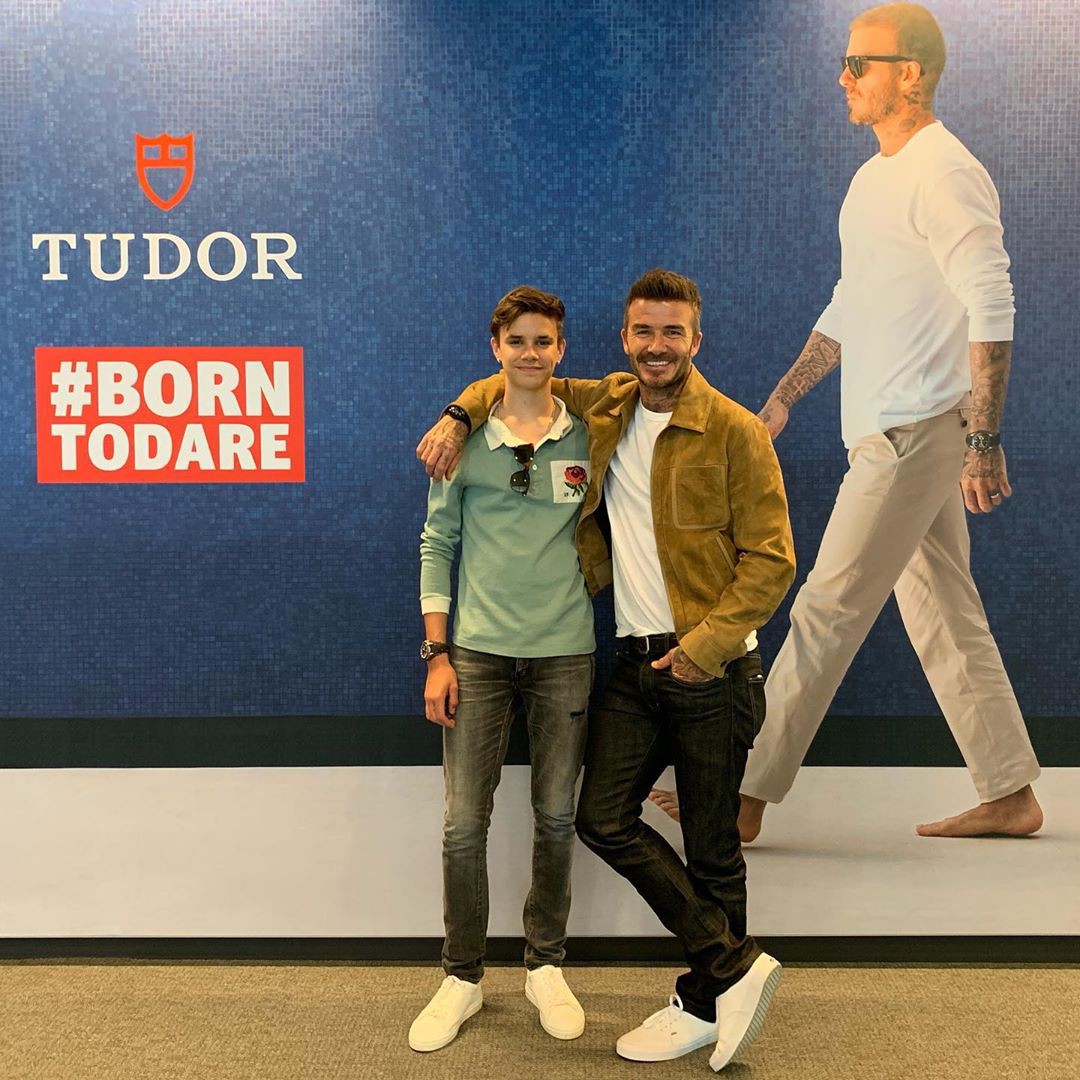 Con trai cả Brooklyn gây thất vọng vì yêu mù quáng, David Beckham chuyển sang o bế cậu hai Romeo Beckham?-5