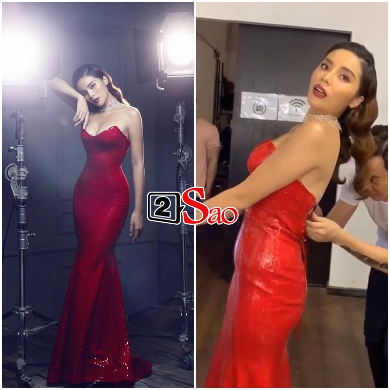 Hoa hậu Kỳ Duyên lộ ảnh tầng lớp mỡ khác gì mẹ bỉm sữa trong hậu trường quảng bá thẩm mỹ viện-5