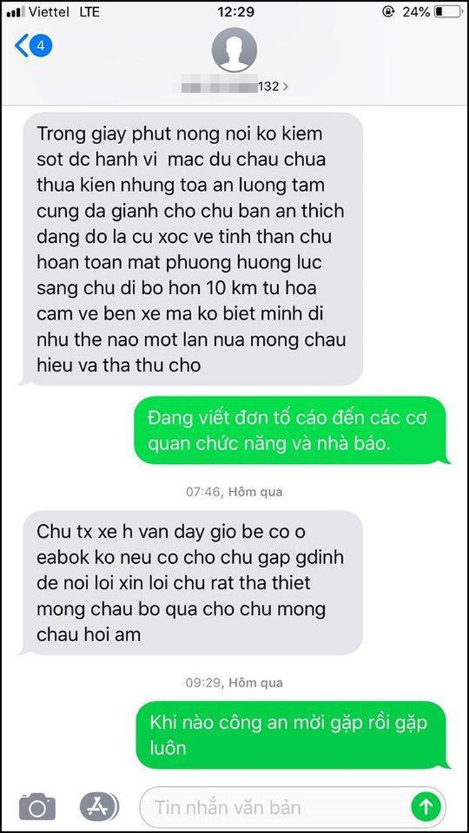 Sàm sỡ nữ hành khách trên chuyến xe đêm rồi nhắn tin bé ơi tha cho chú, tài xế xe Hải Vân bị đuổi việc-5
