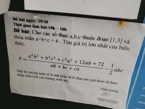 Chuyện lạ có thật: Ngôi trường mỗi tuần ra một câu hỏi toán để tìm pass wifi, học sinh chẳng mấy chốc mà trở thành chuyên Toán!
