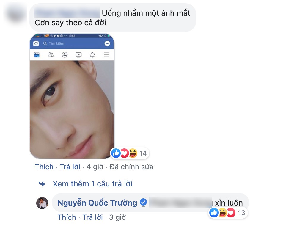 Quốc Trường thả thính fan nữ trên Facebook ngọt lịm nhưng lại phũ thế này khi Bảo Thanh xuất hiện-3