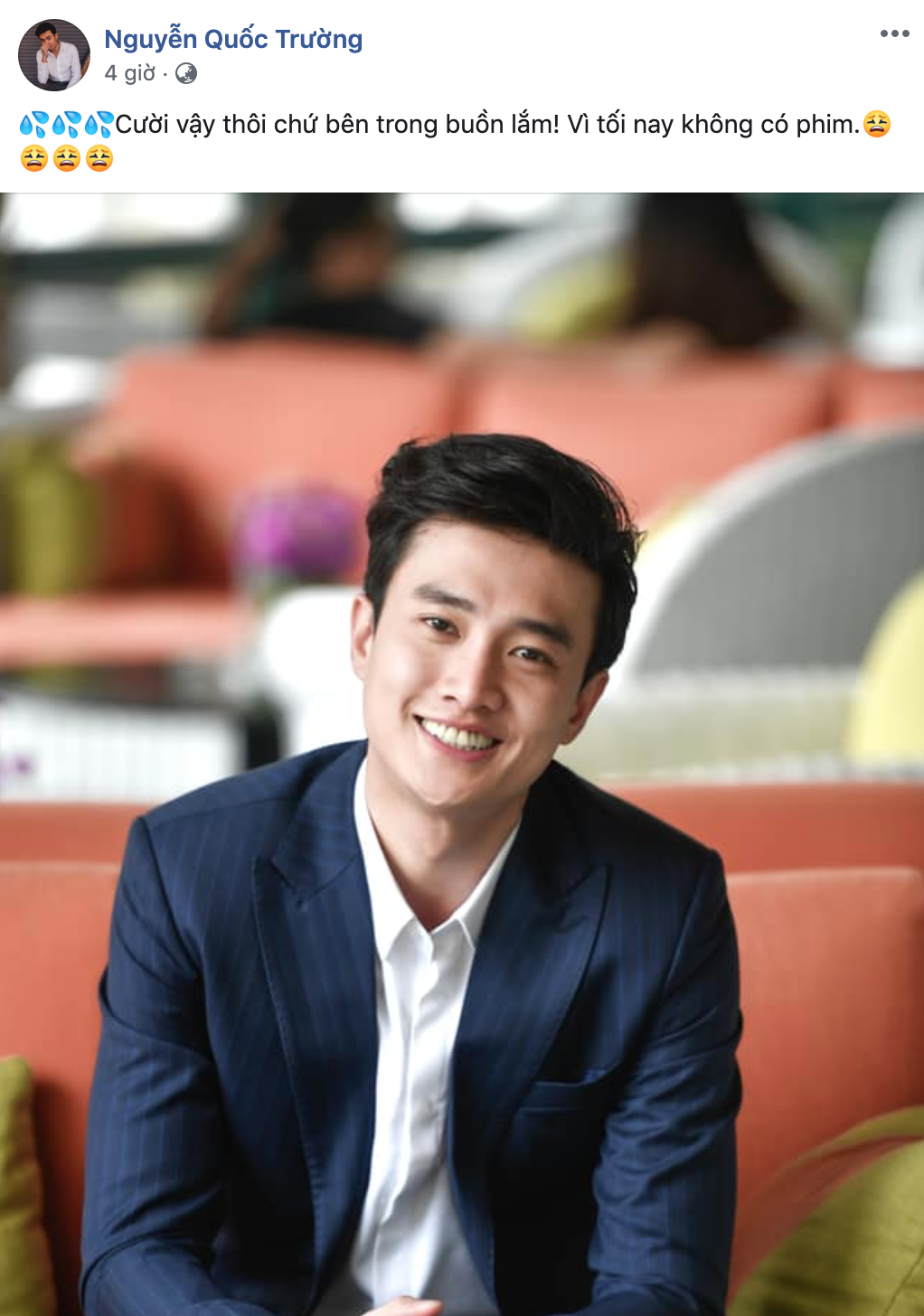 Quốc Trường thả thính fan nữ trên Facebook ngọt lịm nhưng lại phũ thế này khi Bảo Thanh xuất hiện-1