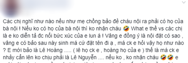 Mẹ chồng chất nhất năm: Ép con dâu đặt tên cháu nội phải có họ của mình, không nghe theo thì từ mặt, miễn nhận cháu”!?-1