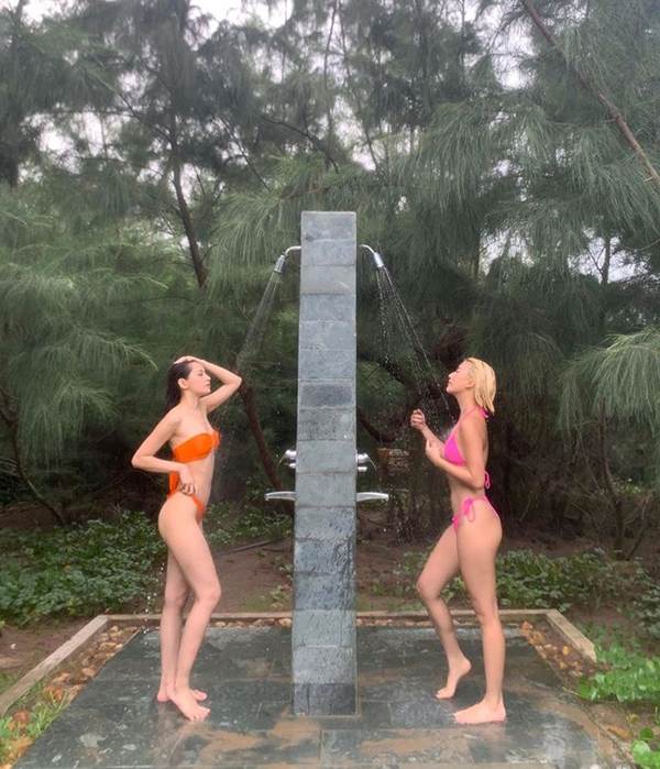 Chipu và Quỳnh Anh Shyn rủ nhau diện bikini đọ dáng nóng bỏng-1