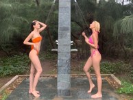 Chipu và Quỳnh Anh Shyn rủ nhau diện bikini đọ dáng nóng bỏng