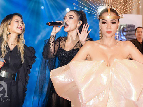 Thu Minh, Bảo Anh, Đông Nhi so tài tạo dáng trong 1 giây với hoa hậu Phương Khánh, Nam Em-1