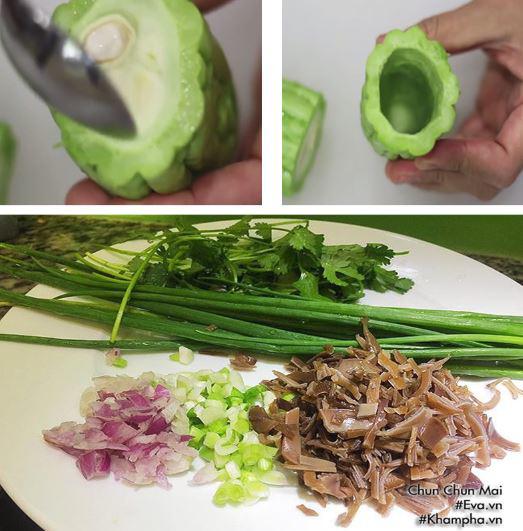 Canh khổ qua ngon ngọt không đắng với cách nấu đơn giản-2