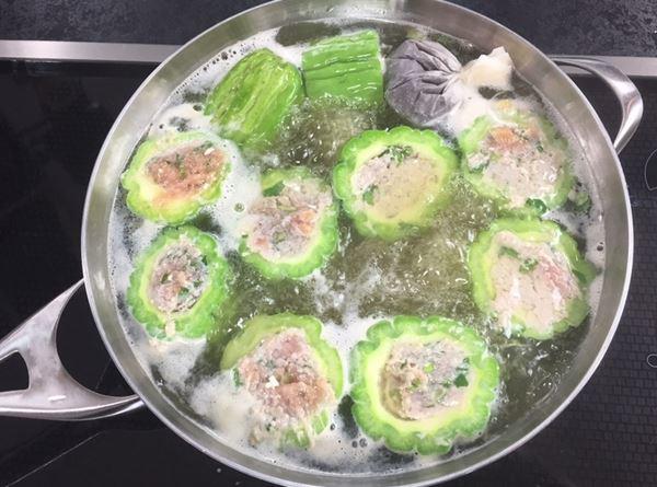 Canh khổ qua ngon ngọt không đắng với cách nấu đơn giản-4