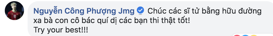 Em gái ruột bước vào kỳ thi THPT Quốc gia, Công Phượng nhắn nhủ ngọt ngào: Luôn có anh ở đây nhé-4