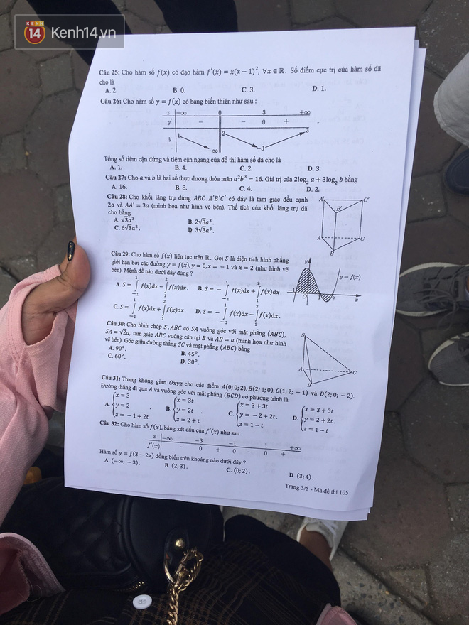 Đề thi THPT quốc gia 2019 môn Toán: Nhiều thí sinh tự tin đạt điểm 8, 9 vì đề dễ bất ngờ-3