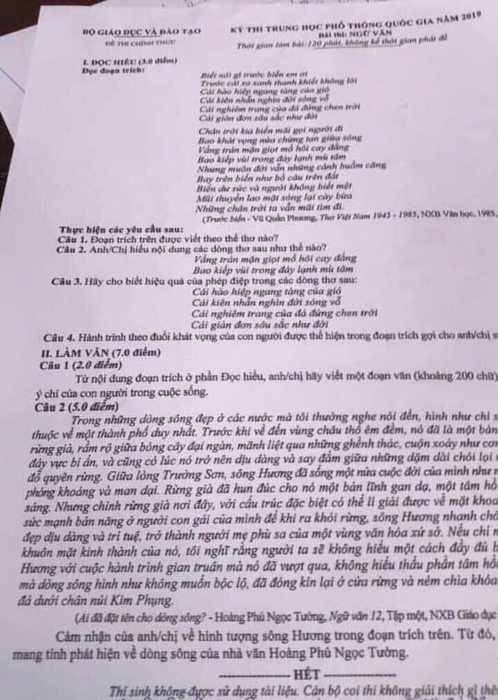 Xác định thí sinh ở Phú Thọ chụp đề thi gửi ra ngoài nhờ bạn giải hộ-1