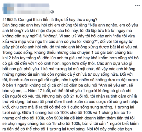 Nếu anh nghèo, em có yêu anh không? - Câu hỏi xưa như Trái đất nhưng vẫn khiến dân mạng tranh cãi dữ dội-1