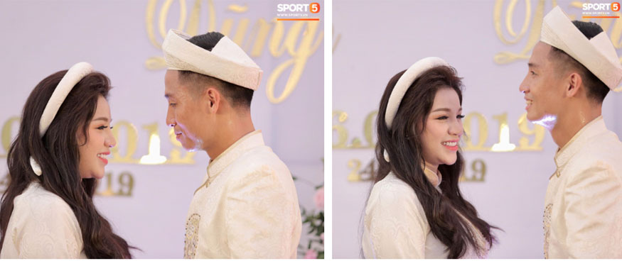 Bùi Tiến Dũng và cô dâu Khánh Linh hôn nhau say đắm, hát Nắm Lấy Tay Anh cực ngọt ngào-20