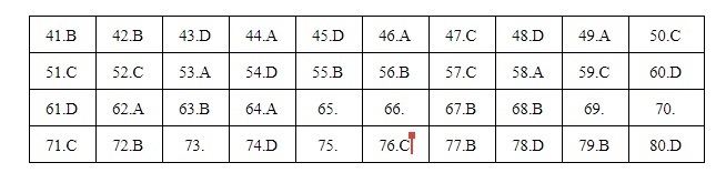 Đáp án đề thi môn Hoá học THPT quốc gia 2019 (tất cả 24 mã đề)-4