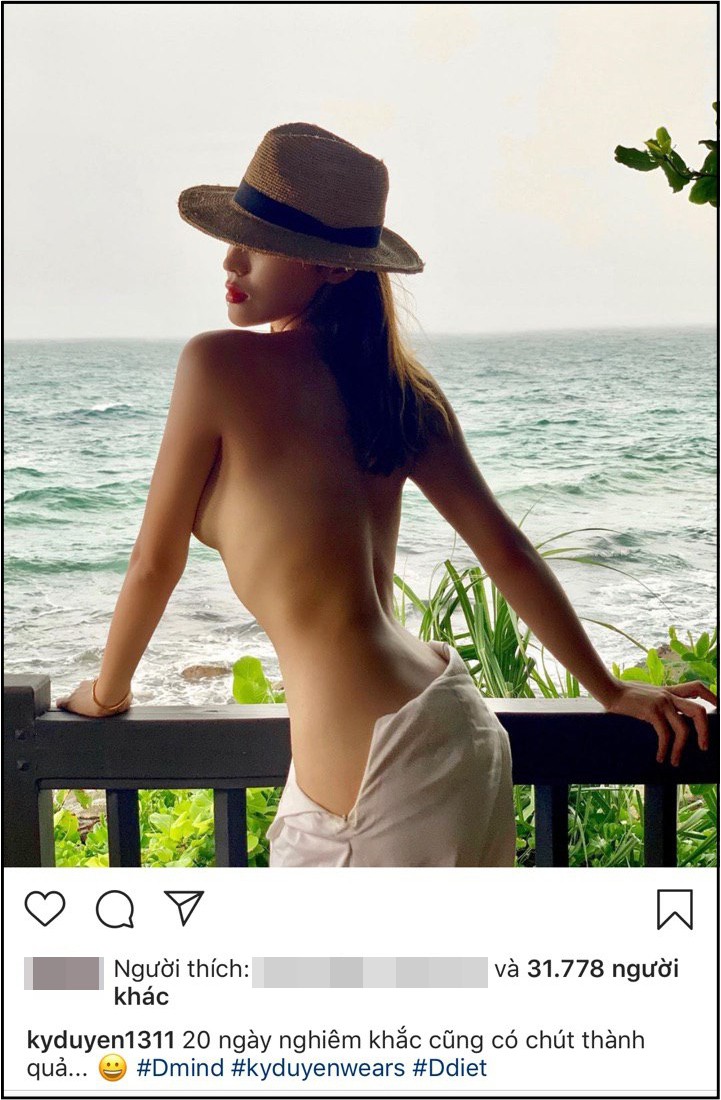 Kỳ Duyên bán nude khoe thân hình đã gầy đi trông thấy sau 20 ngày giảm cân-1