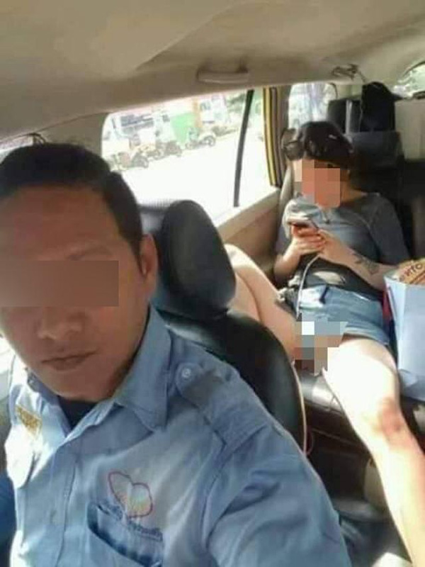 Vô tư dạng chân trên taxi như ở nhà, cô gái hớ hênh khiến tài xế đỏ mặt-1