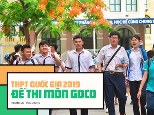 Đề thi môn Giáo dục công dân THPT Quốc gia 2019