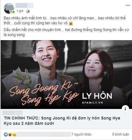 Cặp đôi cổ tích Song Joong Ki - Song Hye Kyo ly hôn, team bỉm sữa đau lòng, mẹ 4 con Hằng Túi cũng tiếc vật vã-7