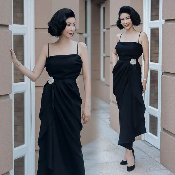 Hoa hậu Đặng Thu Thảo đẹp yêu kiều với sắc đen bí ẩn-5