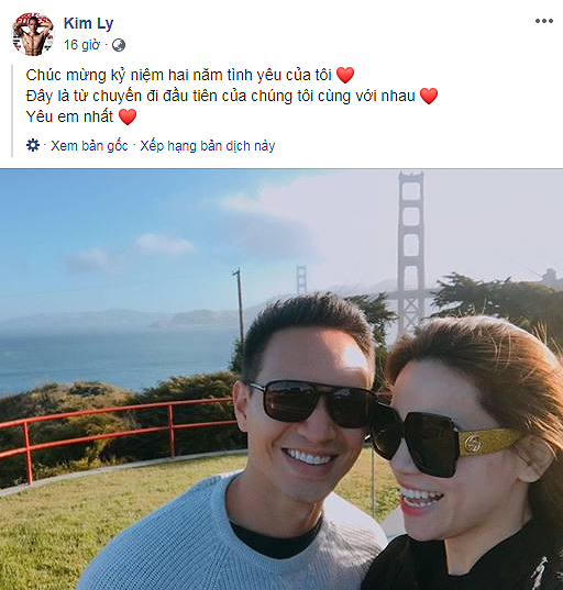 Kỉ niệm 2 năm ngày yêu, Hồ Ngọc Hà gọi Kim Lý là bạn tốt-2