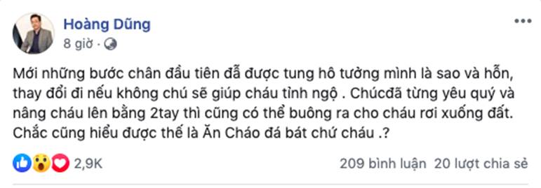 Thu Quỳnh chính thức lên tiếng sau khi bị cho là ăn cháo đá bát”, tiết lộ đoạn hội thoại với Hoàng Dũng giữa tâm bão-1