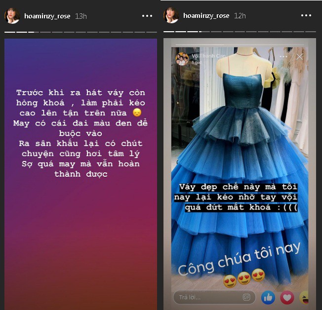 Diện váy công chúa nhưng không may bị đứt khóa, Hòa Minzy đã có cách ứng biến tinh tế khiến ít ai nhận ra-2