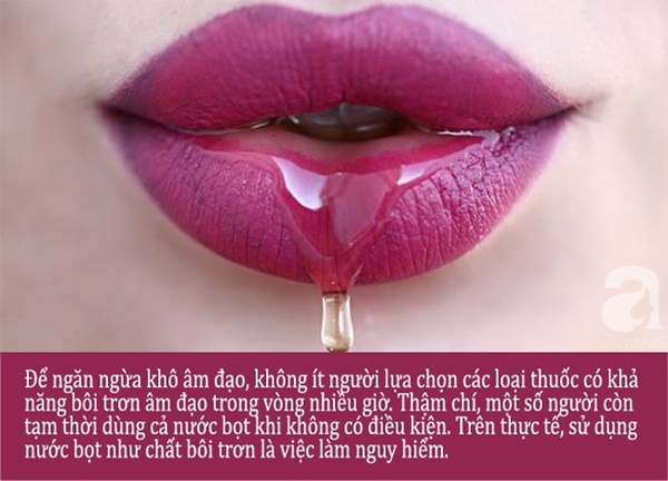 Sử dụng nước bọt làm chất bôi trơn cho chuyện ấy có thể gây nguy hiểm cho vùng kín-1