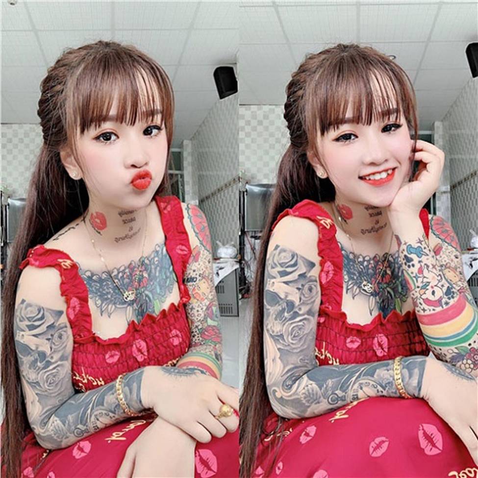 Thanh nữ An Giang, Quảng Nam bị giễu cợt vì xăm kín ngực, tay chân-11