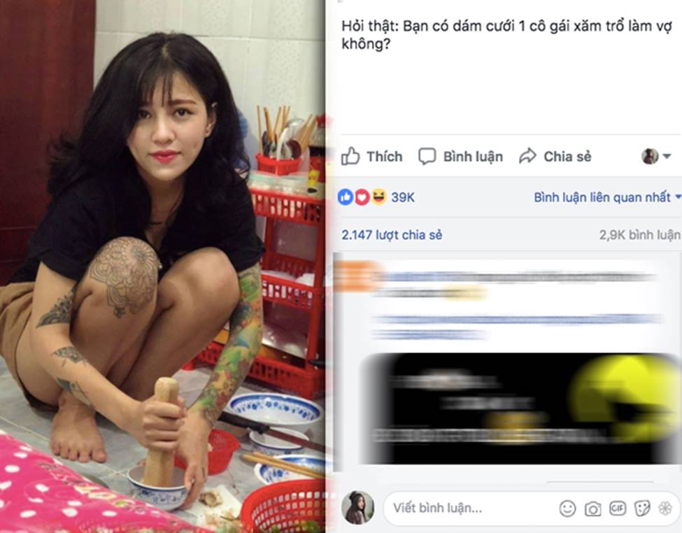 Thanh nữ An Giang, Quảng Nam bị giễu cợt vì xăm kín ngực, tay chân-12