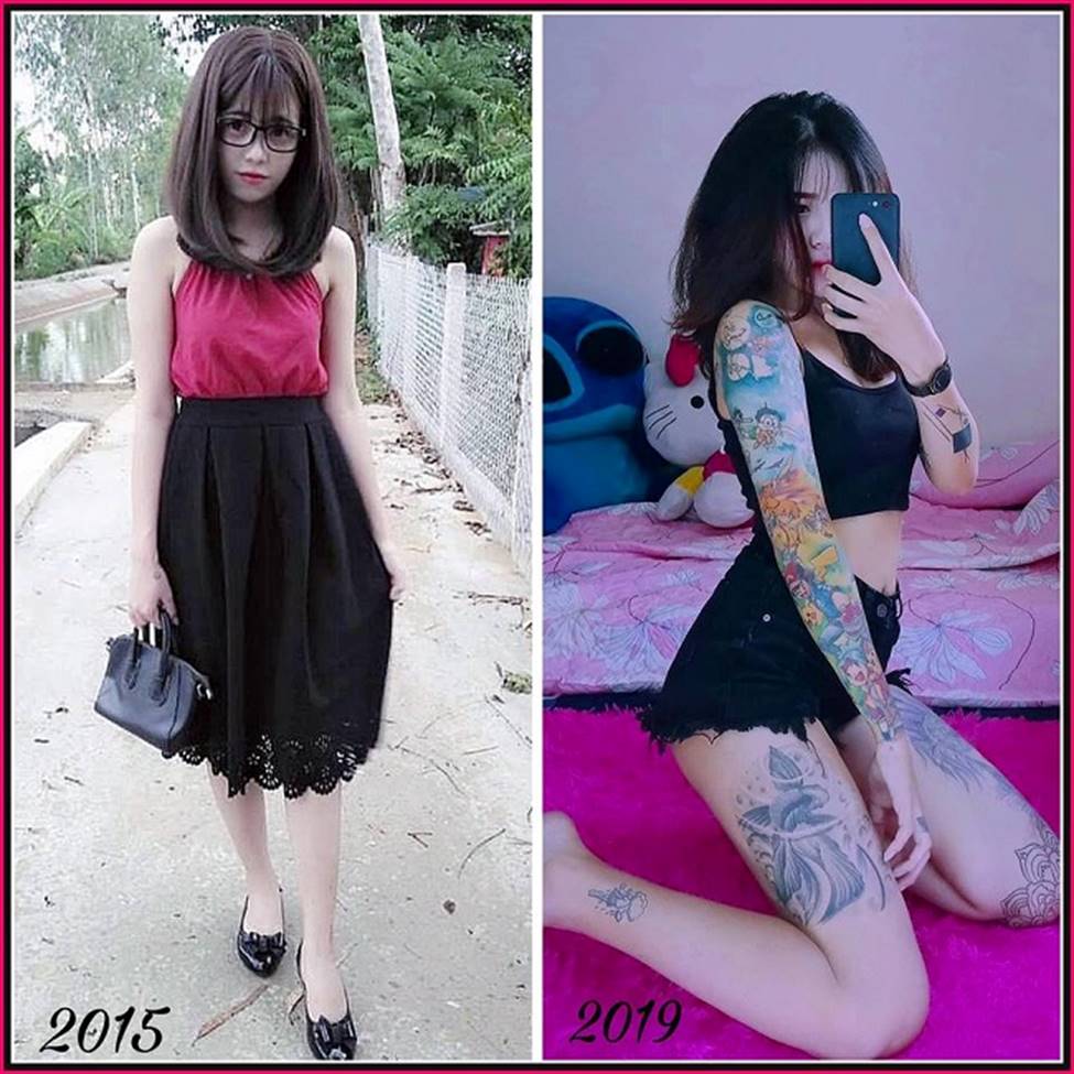 Thanh nữ An Giang, Quảng Nam bị giễu cợt vì xăm kín ngực, tay chân-15