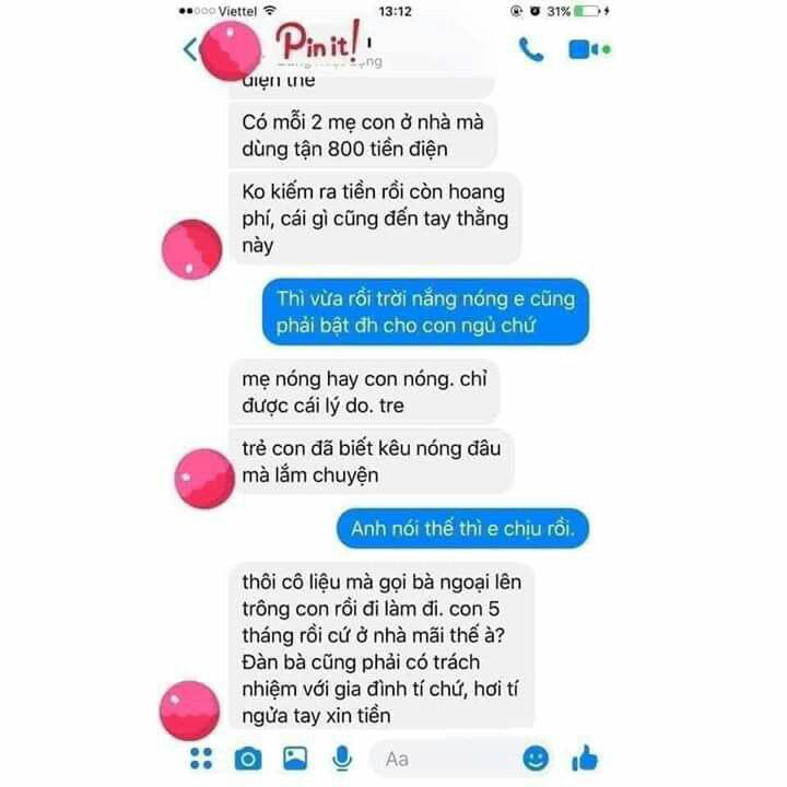 Giữa tháng nắng nóng đỉnh điểm, vợ con dùng hết 800k tiền điện liền bị chồng quát tháo: Không kiếm ra tiền còn hoang phí-1