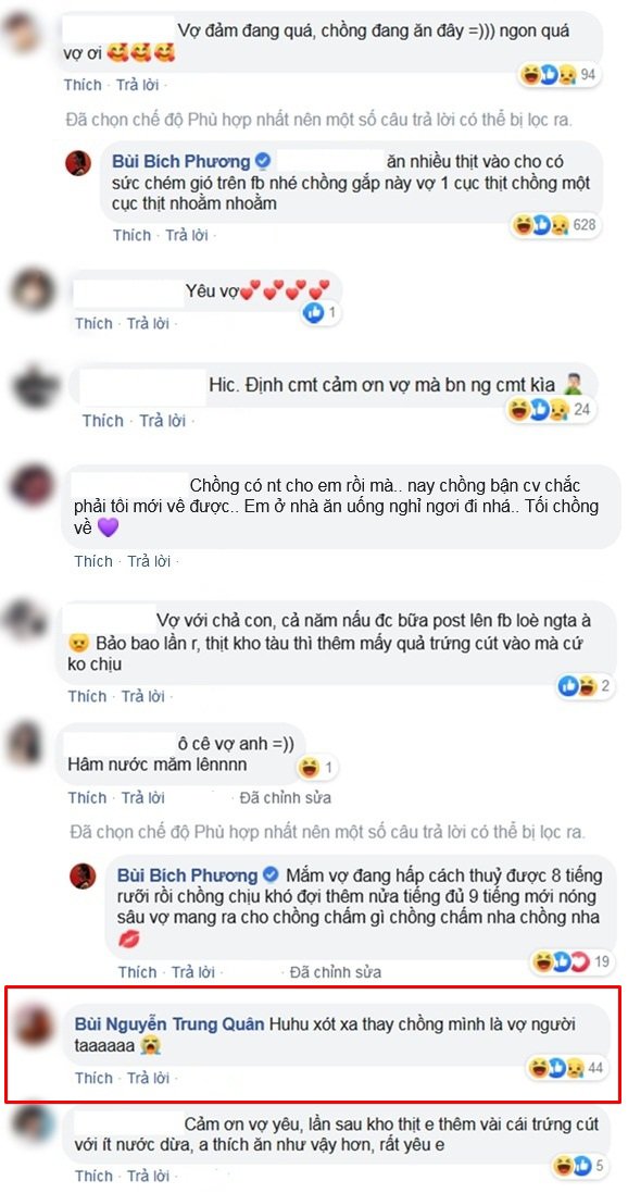 Ca sĩ Bích Phương gọi chồng về ăn cơm, hàng nghìn thanh niên đổ xô vào nhận vơ!-3