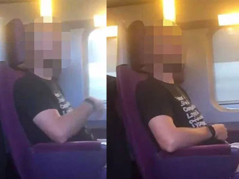 Kẻ biến thái tự sướng trước mặt cô gái trên xe buýt, chàng trai bên cạnh hành động không ngờ-3