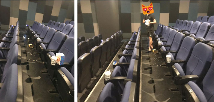 Nhắc người xung quanh nhặt rác giúp nhân viên rạp chiếu phim, cô nàng châm ngòi màn tranh cãi nảy lửa trên MXH-2