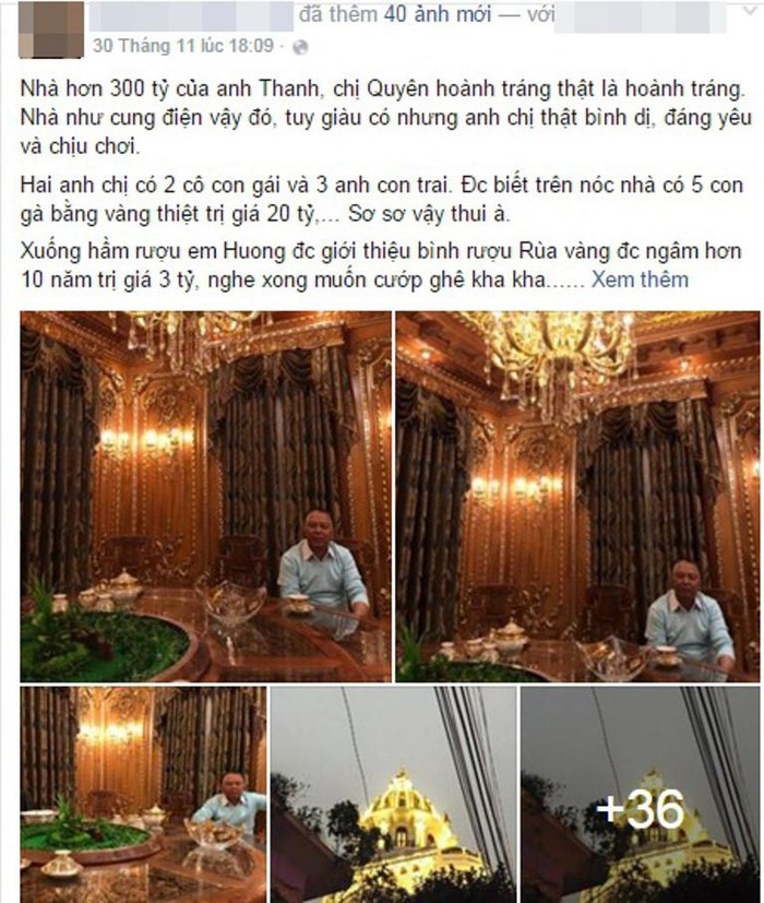 Cận cảnh căn biệt thự 300 tỷ dát vàng ở Hà Nội-1