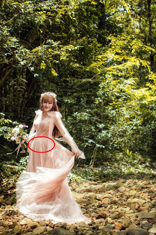 Khẳng định không cưới chạy bầu, ảnh cưới của Thu Thủy vẫn tiếp tục khiến dân mạng hoài nghi khi nhìn đến vòng 2-6