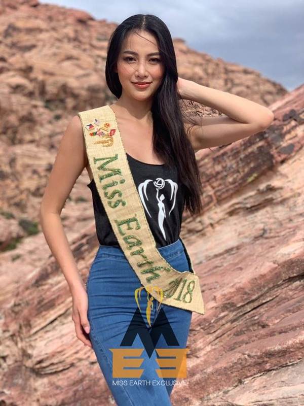 Hoa hậu Phương Khánh diện áo dài lộng lẫy dự đêm chung kết Hoa hậu Trái đất Mỹ-4