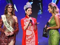 Hoa hậu Phương Khánh diện áo dài lộng lẫy dự đêm chung kết Hoa hậu Trái đất Mỹ