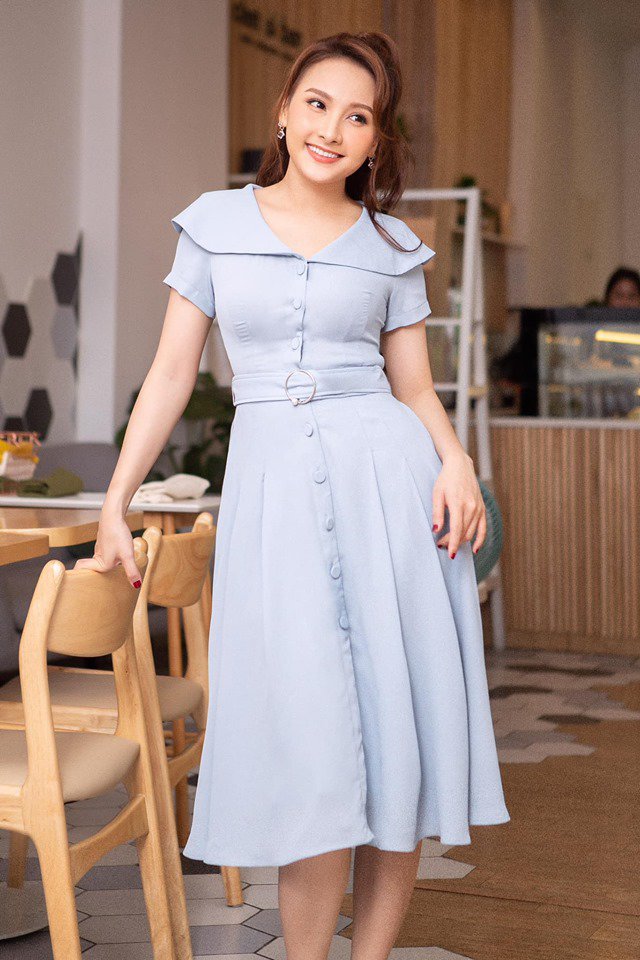 Diện một chiếc váy trễ vai, Thư trong Về nhà đi con khiến dân tình sốt sình sịch-4